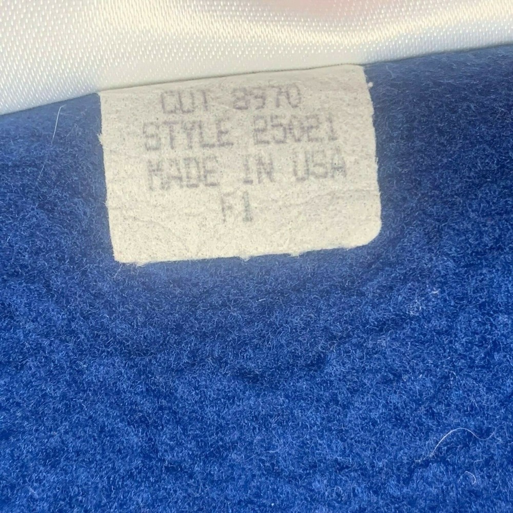 Vintage '91 Patagonia Mens Synchilla Fleece Jacket Cobalt Blue 25021 Size Large - Picture 12 of 12